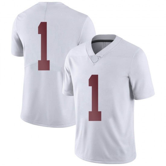 Alabama Crimson Tide Youth Kool-Aid Mckinstry #1 No Name White NCAA Nike Authentic Stitched College Football Jersey RO16W06JY